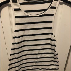 Black and white tank